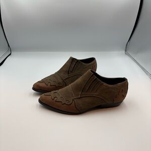 Women’s Chilis Dk Green/Tan Suede SZ 6M Western Style Shooties